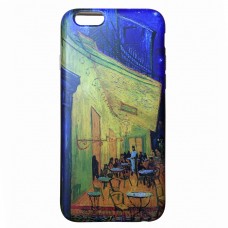 iPhone 7 Plus - Van Gogh TPU IMD Matte Soft Full Case Printing Protective Cover Case - Cafe Terrace on the place du forum Arles at the Night